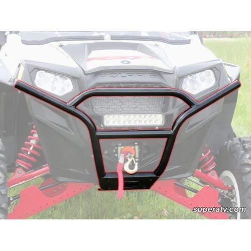 Бампер передний спортивный черный квадроцикла Polaris RZR XP 900 800 S 570 Super ATV FB-P-RZR11-R