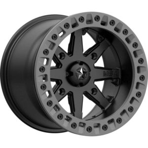 Диск колесный с бедлоком M31 LOK2 Satin Black Matte Gray Ring R14x7 (4x156) для квадроцикла Polaris M31-04756