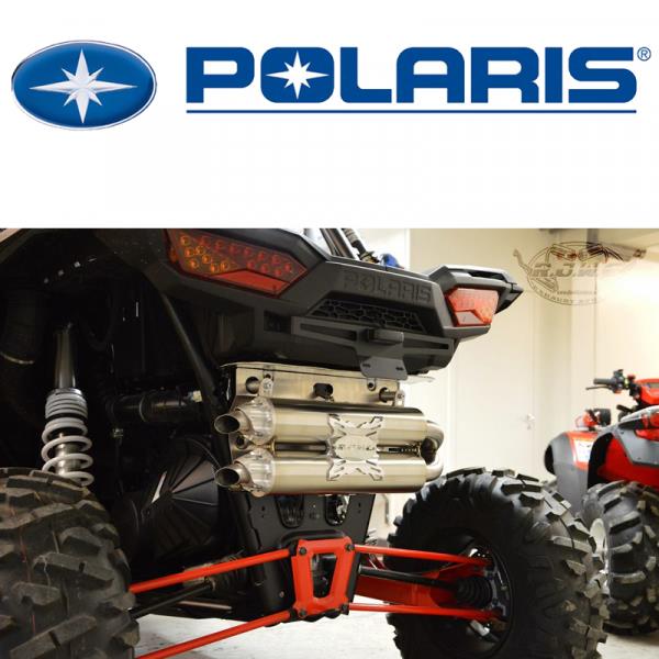 Двойной глушитель R.J.W.C для Polaris RZR 1000 RZR 1000 Turbo 1075 1143 1142
