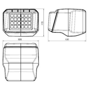 Кофр PZ40 PanzerBox для Polaris WideTrack LX