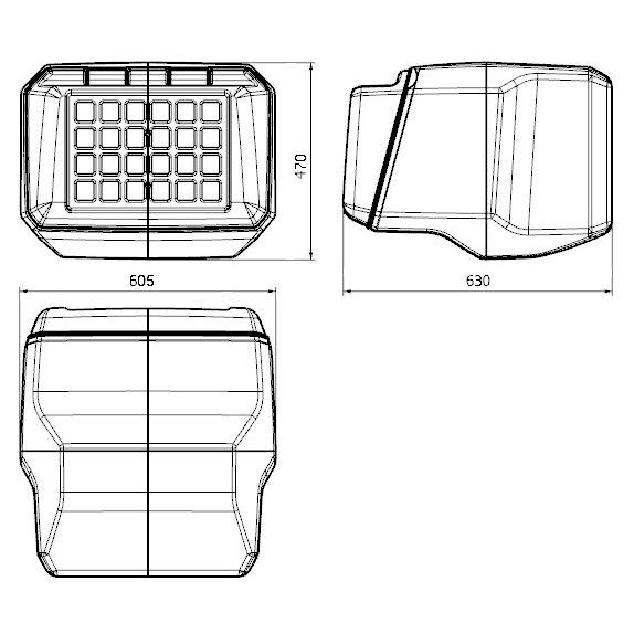 Кофр PZ40 PanzerBox для Polaris WideTrack LX