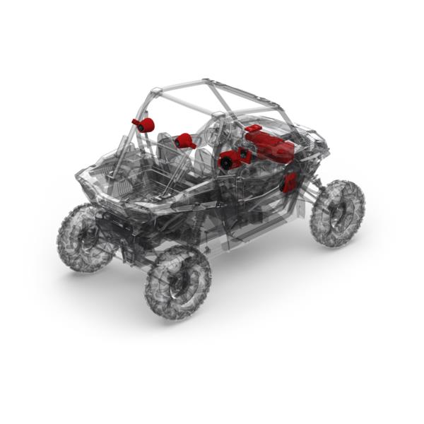 ШТАТНАЯ АКУСТИЧЕСКАЯ СИСТЕМА ROCKFORD FOSGATE ДЛЯ POLARIS RZR 2014-2019 (STAGE4)