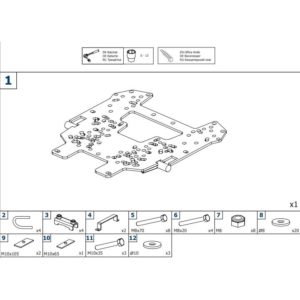 Универсальная площадка снегоотвала Supreme Rival для квадроцикла 2444.0053.1